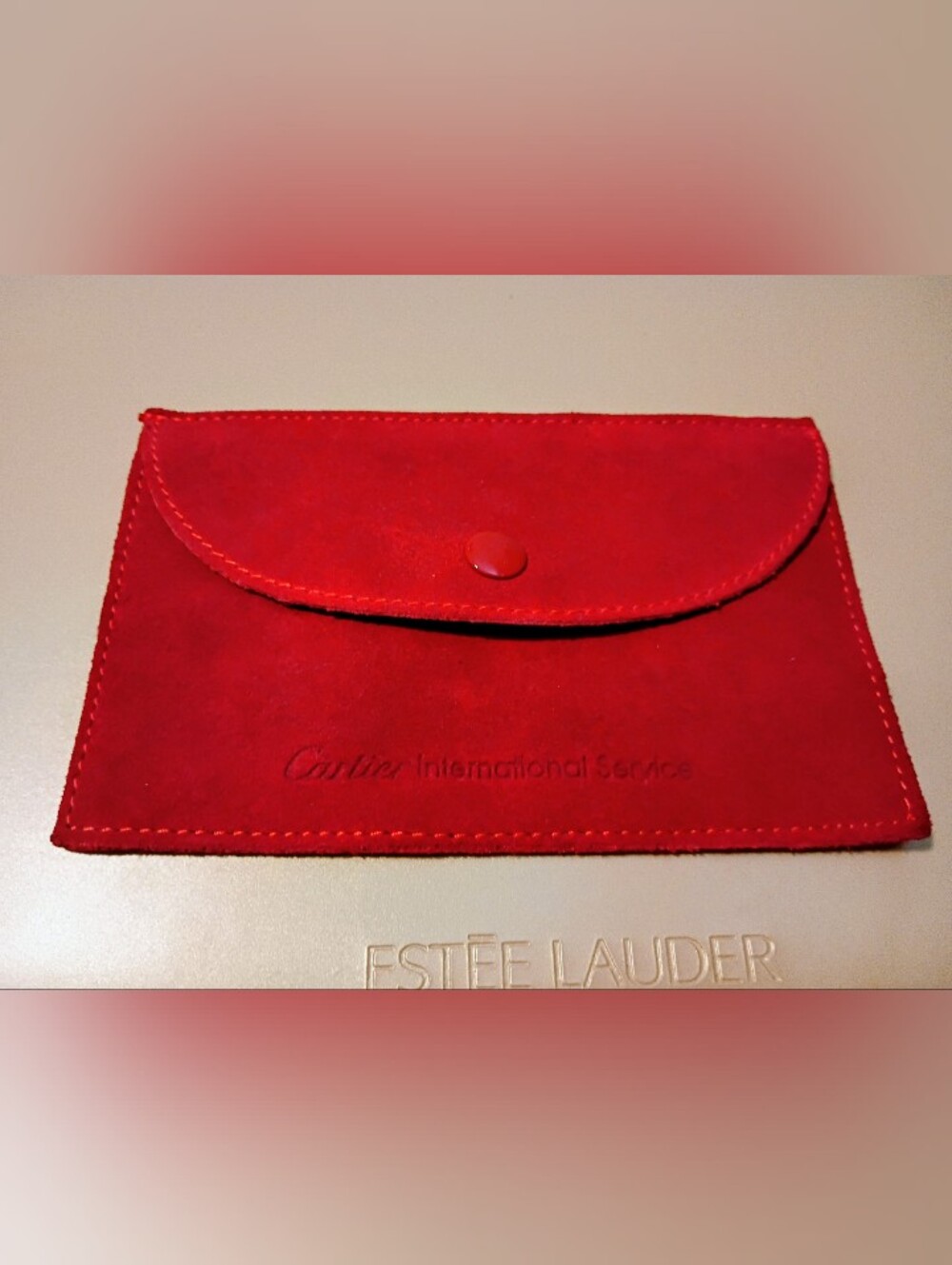 Authentic Vintage Cartier International Service travel pouch